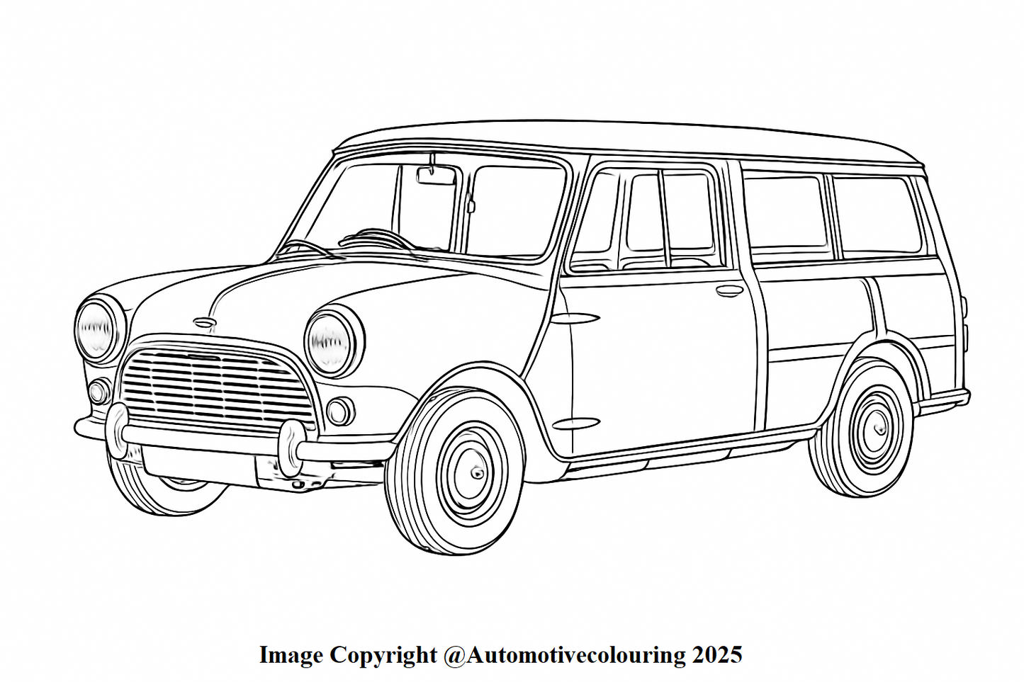 Classic Mini Colouring Book NEW RELEASE FOR DECEMBER 2025 ! Now In Stock !