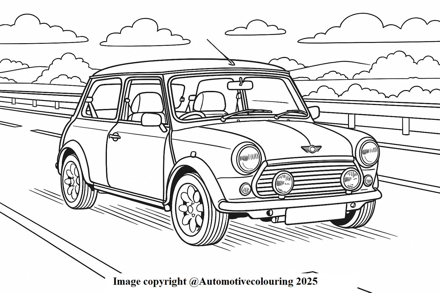 Classic Mini Colouring Book NEW RELEASE FOR DECEMBER 2025 ! Now In Stock !