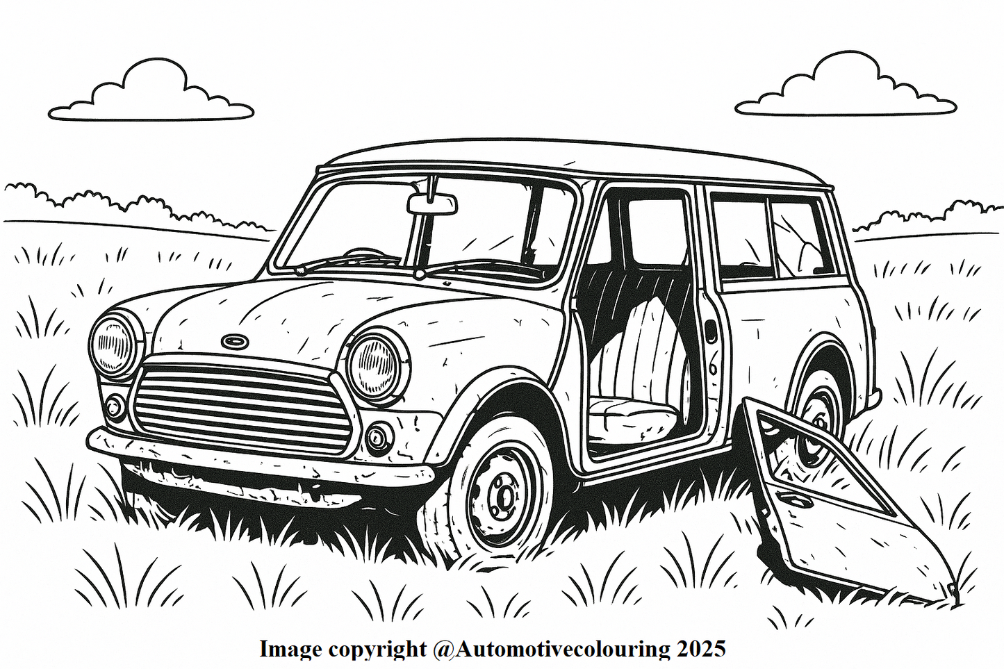 Classic Mini Colouring Book NEW RELEASE FOR DECEMBER 2025 ! Now In Stock !