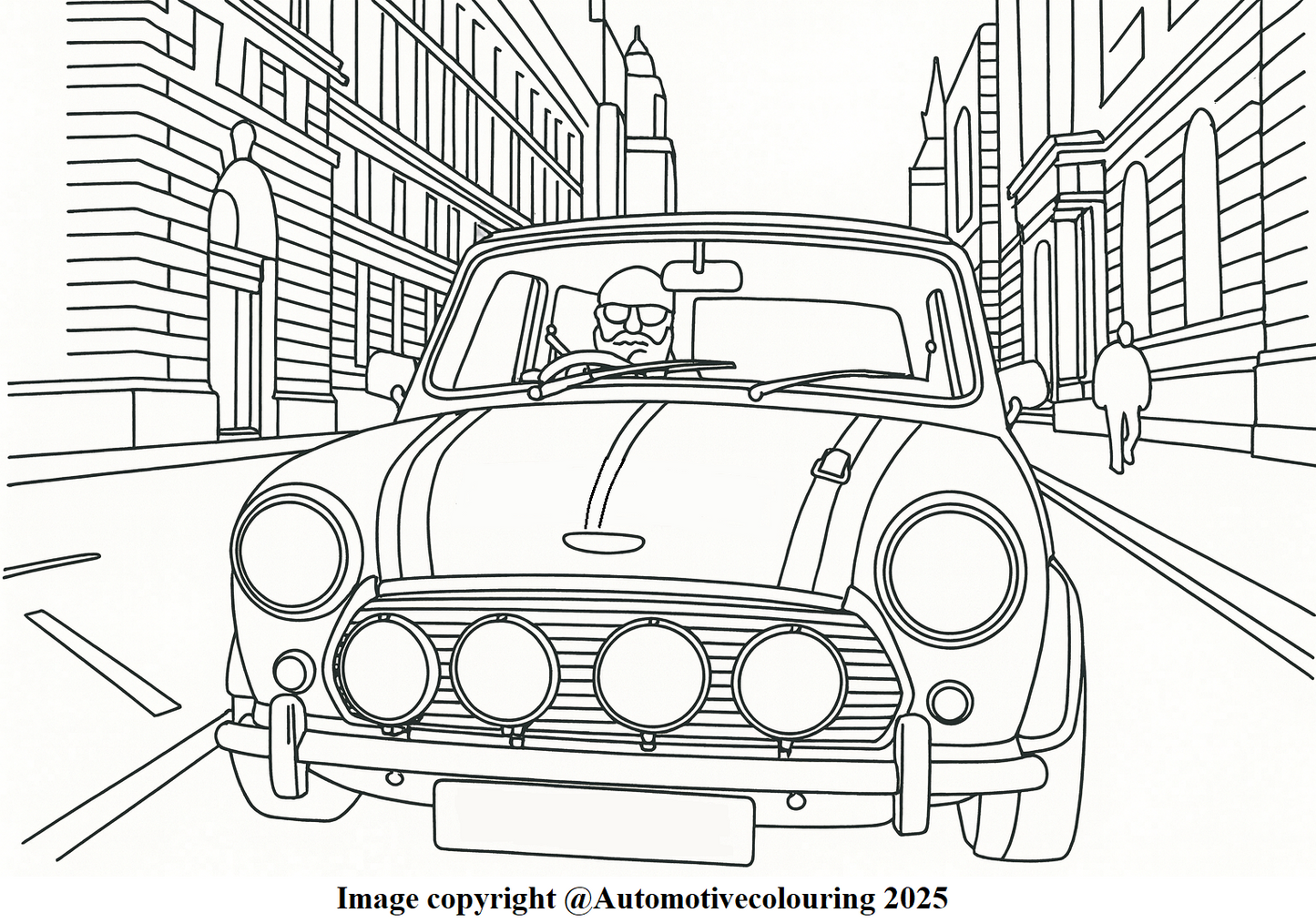 Classic Mini Colouring Book NEW RELEASE FOR DECEMBER 2025 ! Now In Stock !