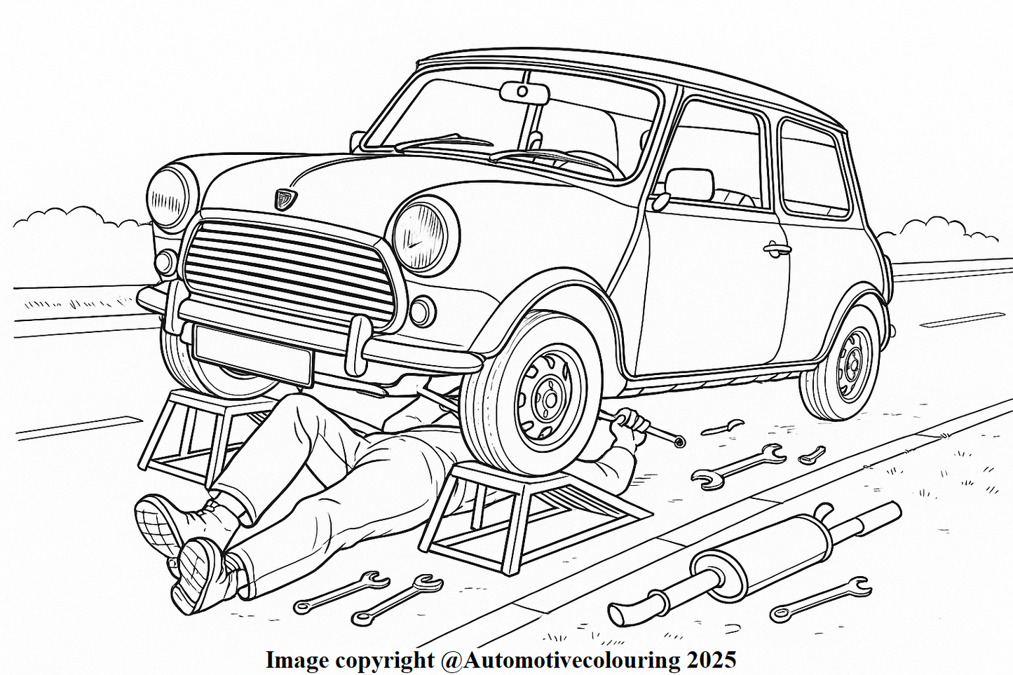 Classic Mini Colouring Book NEW RELEASE FOR DECEMBER 2025 ! Now In Stock !
