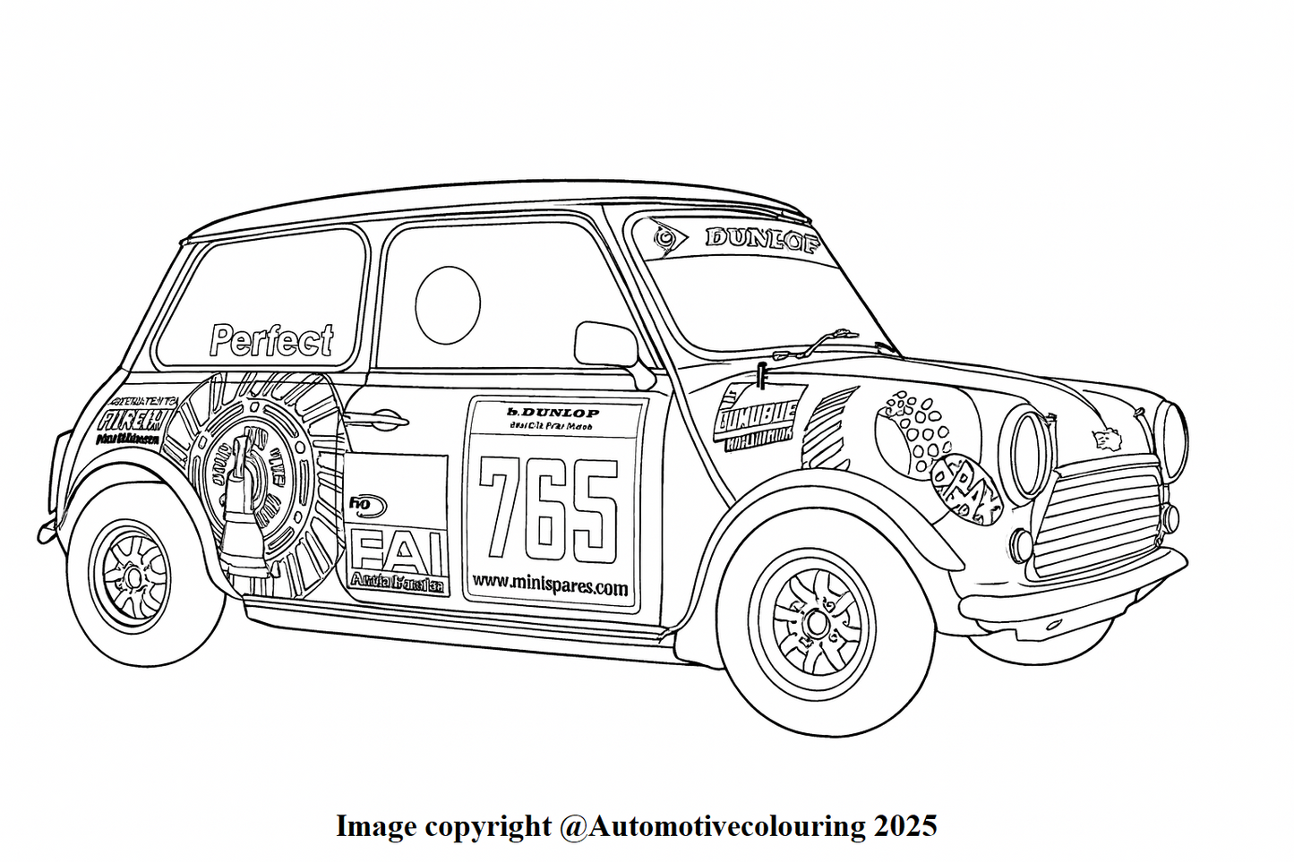 Classic Mini Colouring Book NEW RELEASE FOR DECEMBER 2025 ! Now In Stock !