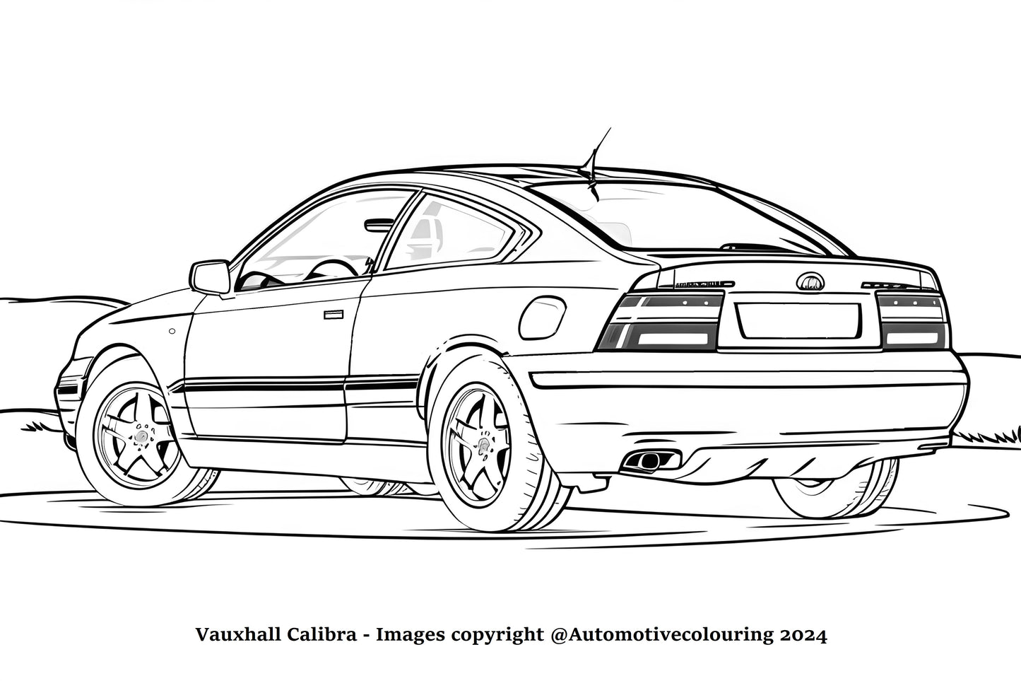 Classic Car Vauxhall Opel Bedford Colouring book Cars