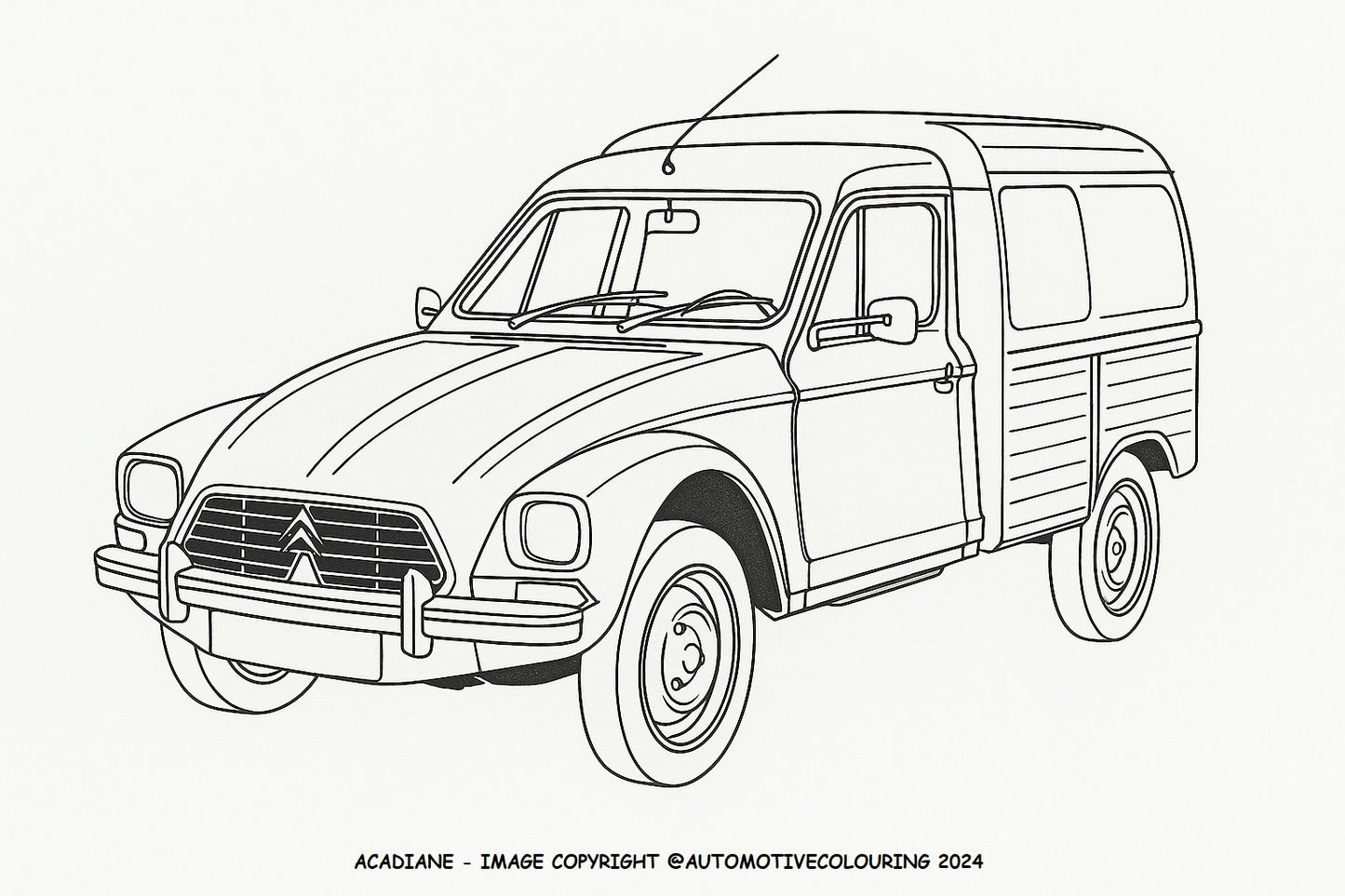 Classic Car French Classics Colouring book Cars Peugeot Citroen Renault