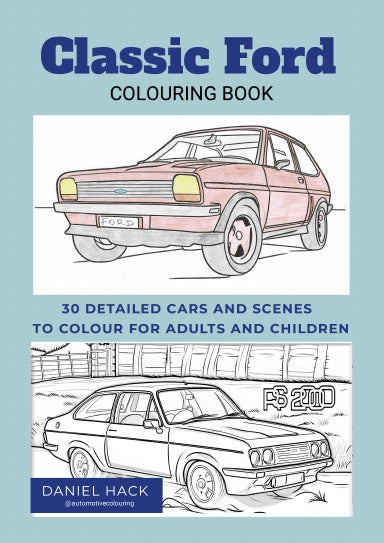 All 4 Classic Car Colouring Books Vauxhall Ford Vauxhall / Opel and French Cars - GREAT VALUE